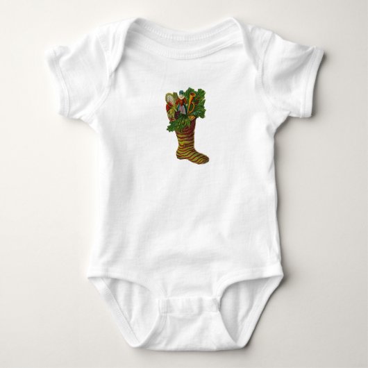 Kerstkous Baby T-shirt (Voorkant)