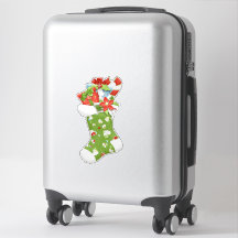 Kerstkous Country Holiday Sticker
