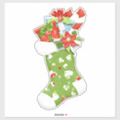Kerstkous Country Holiday Sticker (Vel)