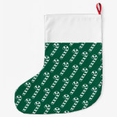 Kerstkous - Groene snoepjes met naam Grote Kerstsok (Achterkant)