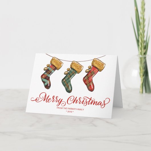 Kerstkous Groet Vouwkaart (Voorkant)