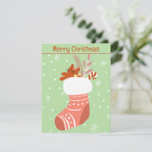 Kerstkous kaart (Staand voorkant)
