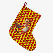 Kerstkous, Koken Rood Hart Liefde Grote Kerstsok (Voorkant (Hangend))