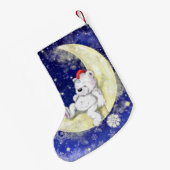 Kerstkous met dromend klein Beer Kleine Kerstsok (Achterkant (Hangend))