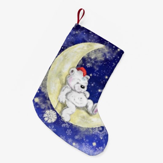 Kerstkous met dromend klein Beer Kleine Kerstsok (Voorkant (Hangend))