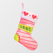 Kerstkous Met Hartjes Raamsticker (Vel)