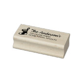 Kerstkous Naam Retouradres Rubberstempel (Stempel)