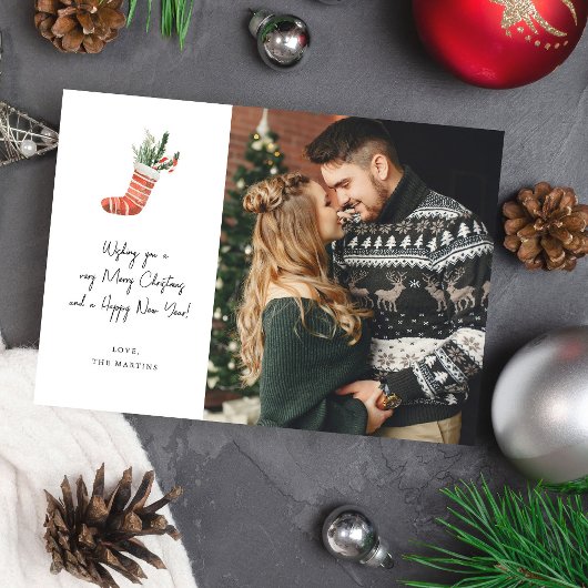 Kerstkous Notitie Foto Kerstkaart
