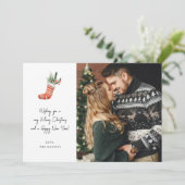 Kerstkous Notitie Foto Kerstkaart (Staand voorkant)