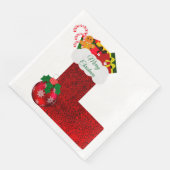 Kerstkous Papieren Servet (Hoek)