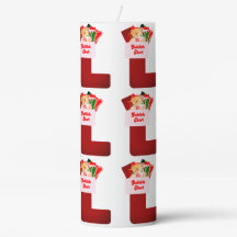 Kerstkous Pillar Candle