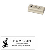 Kerstkous Retouradres Rubberstempel (Gestempeld)