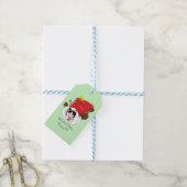 Kerstkous Schattige Calico Kitten Cadeaulabel (Met Touw)