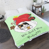 Kerstkous Schattige Calico Kitten Fleece Deken
