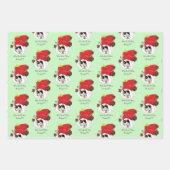 Kerstkous Schattige Calico Kitten Inpakpapier Vel (Voorkant 2)