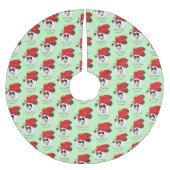 Kerstkous Schattige Calico Kitten Kerstboom Rok (Voorkant)