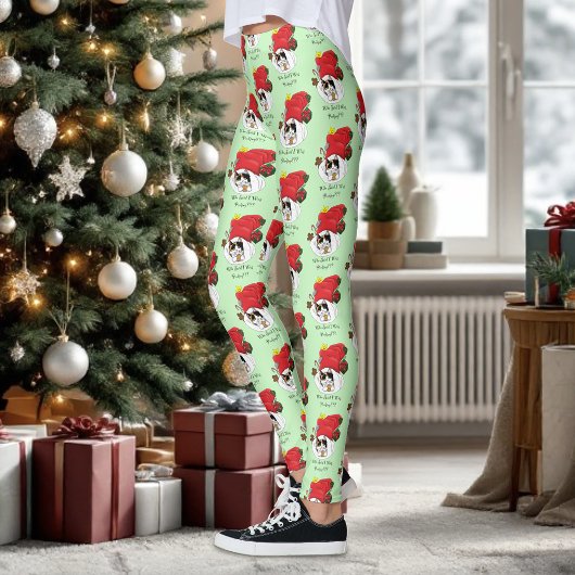 Kerstkous Schattige Calico Kitten Leggings