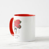 Kerstkous Schattige Calico Kitten Mok (Voorkant links)