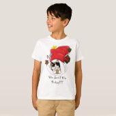 Kerstkous Schattige Calico Kitten T-shirt (Voorkant volledig)