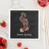 Kerstkous servetten van rustieke uitstraling (Insitu)
