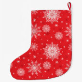 Kerstkous Sneeuwvlokken Grote Kerstsok (Achterkant)