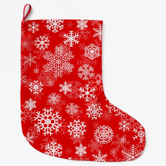 Kerstkous Sneeuwvlokken Grote Kerstsok (Voorkant)