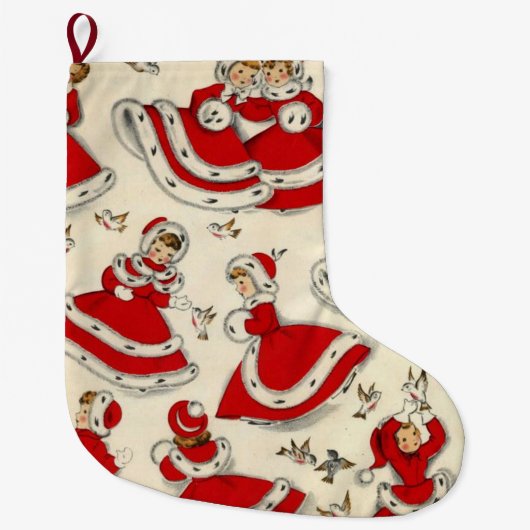 Kerstkous, Vintage Grote Kerstsok (Voorkant)