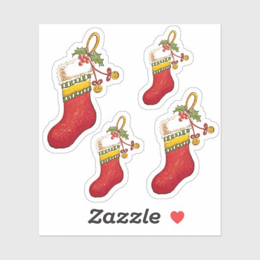 Kerstkous Vinyl gesneden stickers (Vel)