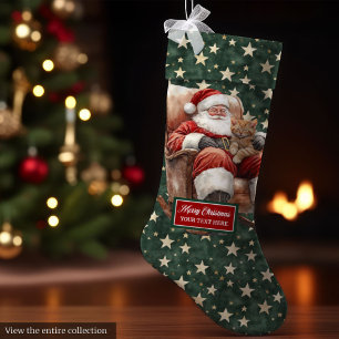 Kerstkous voor kattenliefhebbers  Santa Grote Kerstsok