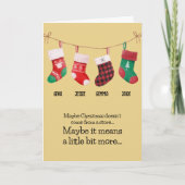 Kerstkousen Custom Feestdagen Kaart (Voorkant)