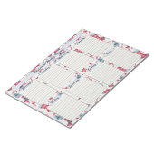 Kerstkousen en Candy Canes Weekplanner Notitieblok (Schuin)