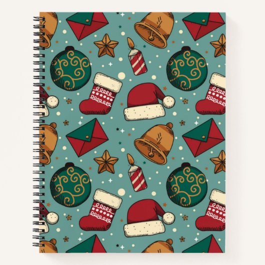 kerstkousen en kerstmanden notitieboek (Voorkant)