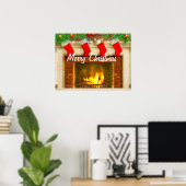 kerstkousen en Poster voor vervanging (Thuiskantoor)