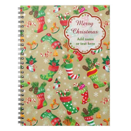 Kerstkousen en speelgoed notitieboek (Voorkant)