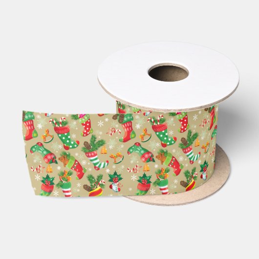 Kerstkousen en speelgoed satijnen lint (Spoel)