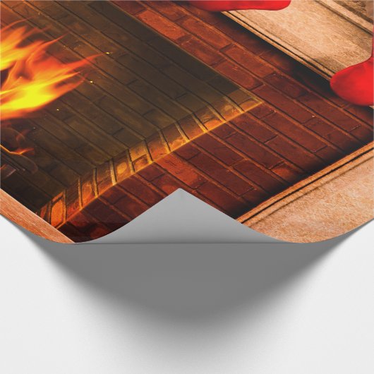 kerstkousen en verpakkingspapier cadeaupapier (Hoek)