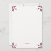 Kerstkousen gehangen met zorguitnodiging kaart (Achterkant)