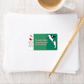 Kerstkousen Hoge hak schoen voor de kerstman Etiket (Insitu)