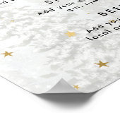 Kerstkousen Holiday Bar Menu Sign Poster (Hoek)