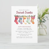 Kerstkousen in het geheime kerstfeest kaart (Staand voorkant)