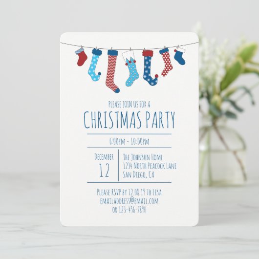 kerstkousen kaart (Staand voorkant)