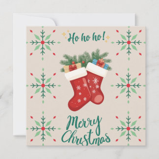 Kerstkousen Kaart – Festieve Vakantie Gr