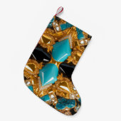 Kerstkousen met Bahamas kleuren Kleine Kerstsok (Voorkant (Hangend))