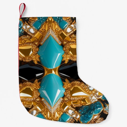 Kerstkousen met Bahamas kleuren Kleine Kerstsok (Voorkant)