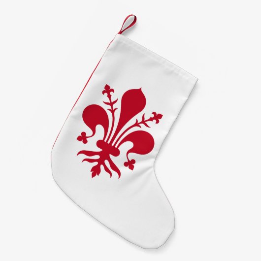 Kerstkousen met de vlag van Florence, Italië Kleine Kerstsok (Voorkant (Hangend))
