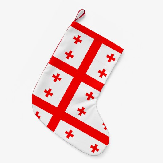 Kerstkousen met de vlag van Georgië Kleine Kerstsok (Voorkant (Hangend))