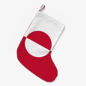 Kerstkousen met de vlag van Groenland Kleine Kerstsok (Voorkant (Hangend))