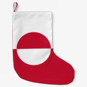 Kerstkousen met de vlag van Groenland Kleine Kerstsok (Voorkant)