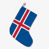 Kerstkousen met de vlag van IJsland Kleine Kerstsok (Voorkant (Hangend))
