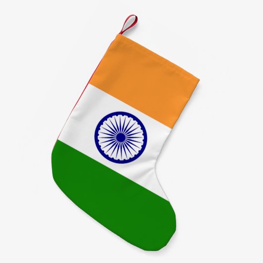 Kerstkousen met de vlag van India Kleine Kerstsok (Voorkant (Hangend))